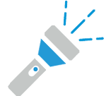 storm tip - use flashlights when home flooding occurs