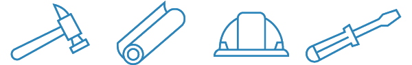 developers and contractors single-color graphic