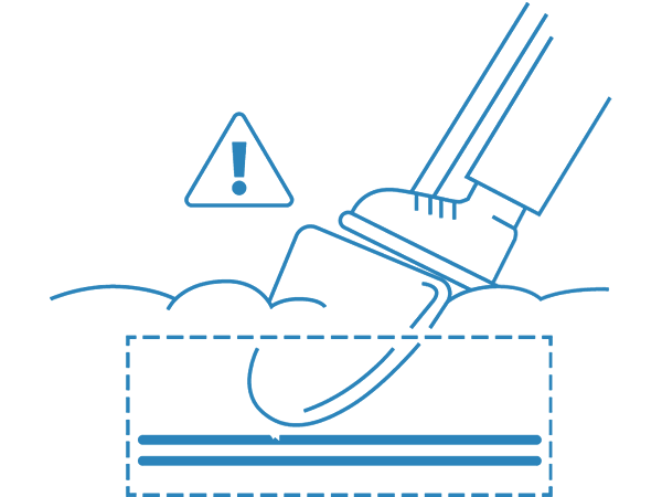 Call-Before-You-Dig single-color graphic