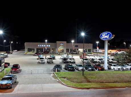 Outdoor lighting installation - auto dealership