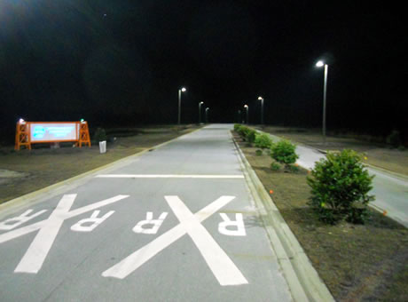 Outdoor lighting installation - roadway